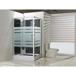 Saqu Total shower douchecabine met links draaiende deur 120x90x225cm