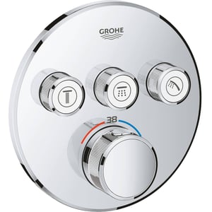 Grohe Grohtherm Smartcontrol Afdekset Douchethermostaat met omstel 3x rond