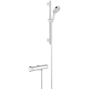Grohe Grohtherm 2000 New douchethermostaat met perfect showerset Power & Soul Chroom