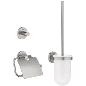 Grohe Essentials toilet accessoireset 3-in-1 Supersteel