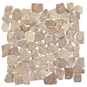 Vloertegel Terre d'Azur Stone Palladiana 30x30x1,2 cm Coco Brown 1M2