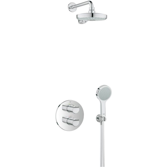 Grohe Grohtherm 2000 New perfect showerset inbouw Chroom Saniweb.nl