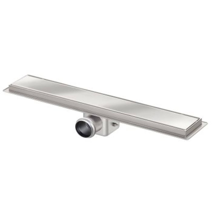 Van Den Berg douchegoot 70cm zij uitlaat gesloten design RVS Saniweb.nl