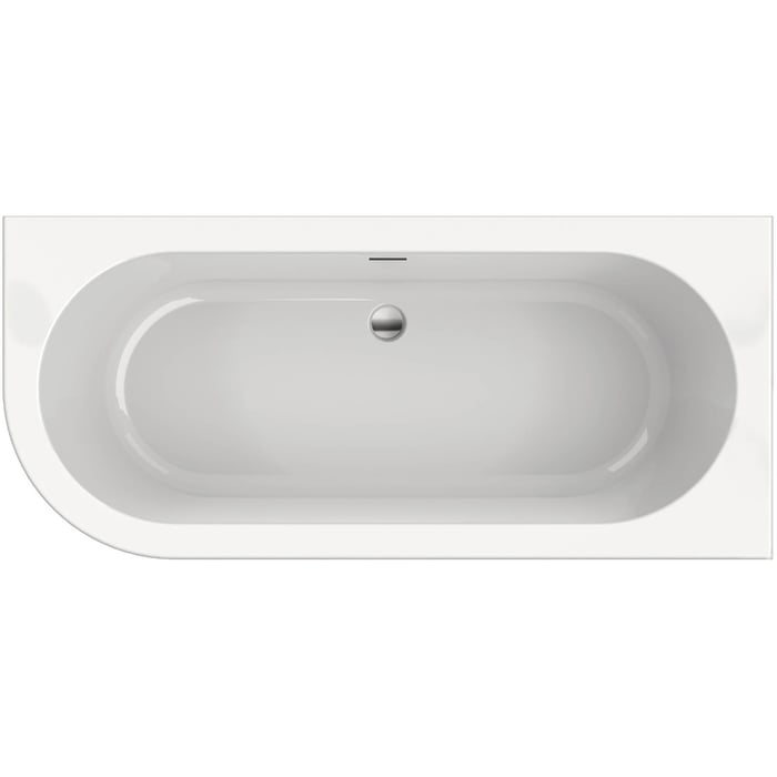 Xenz Charley XS Bad met sleuf overloop, incl waste 165x75 cm Wit ...