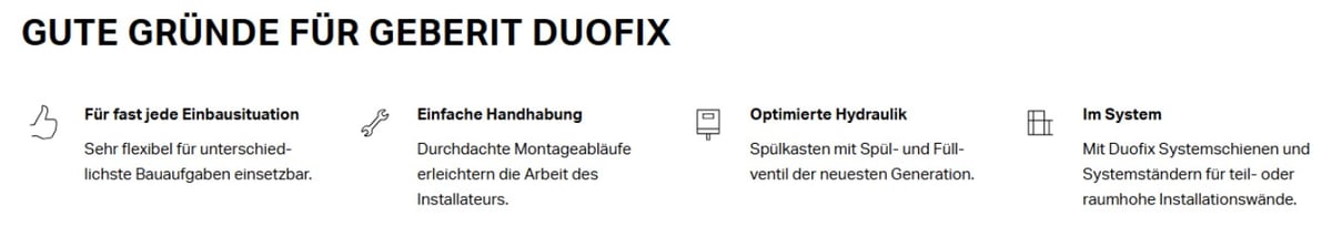 DuoFix vorteilen