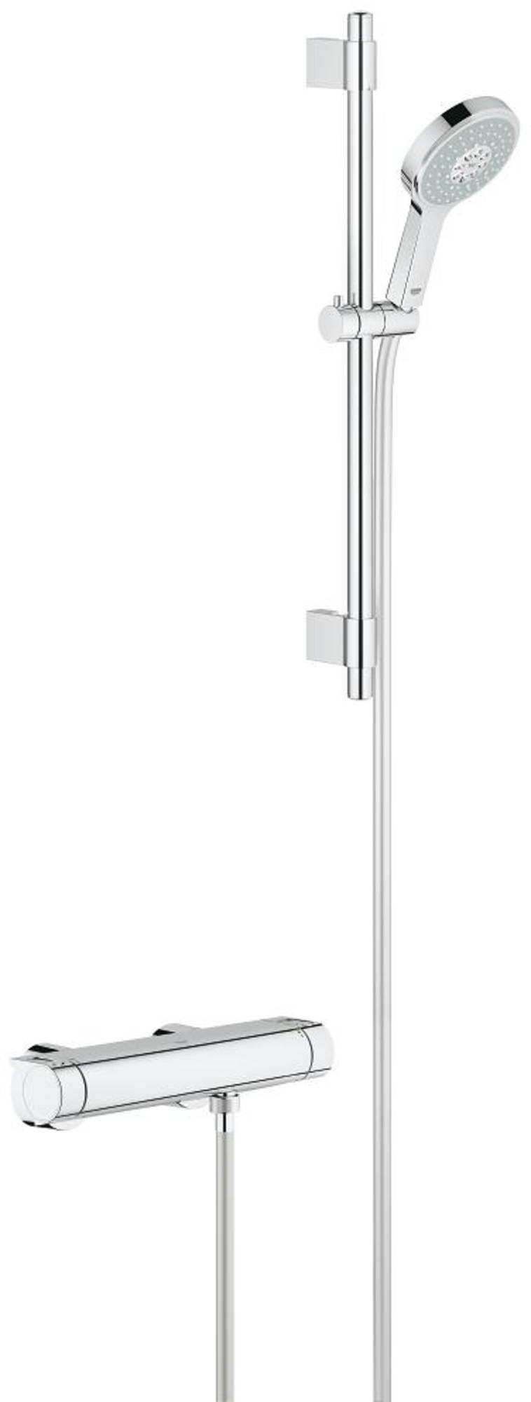 Grohe Grohtherm 2000 New douchethermostaat met perfect showerset Power & Chroom -