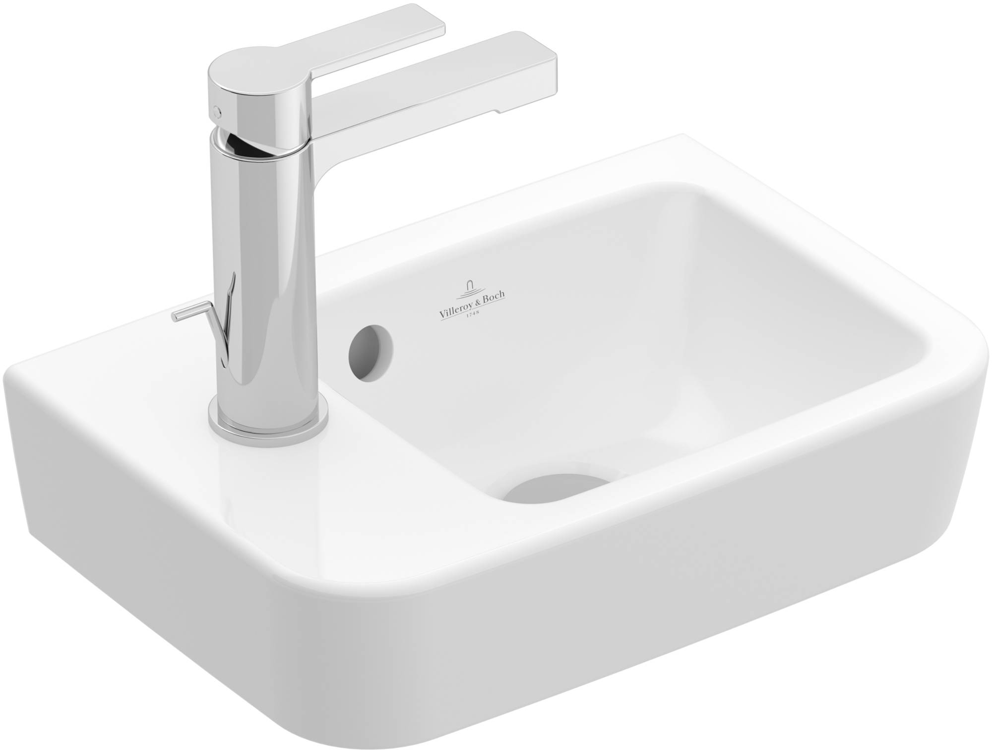 Villeroy & Boch O.Novo fontein met 1 kraangat links 36x25x9,5cm